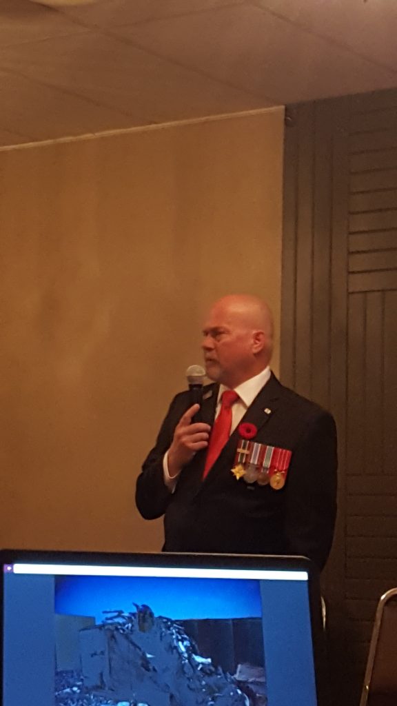 Don Fraser speaking at Alberta Womans Institute Annual Conference.